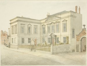 The Bristol City Library, King Street (tužka a akvarel na papíře)