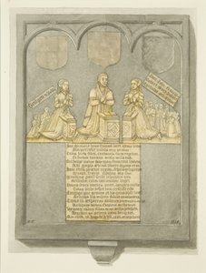 Thorneův monumentální mosaz v kostele St Werburgh (tužka a akvarel na papíře) od Edward Cashin