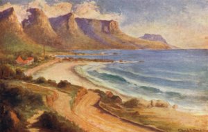 Kapský poloostrov, Jižní Afrika: Camps Bay (barevné lito)