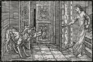 Cerberus od Edward Coley (after) Burne Jones