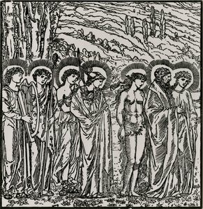 Vstup mezi bohy od Edward Coley (after) Burne Jones