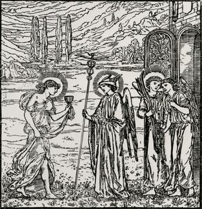 Vstup mezi bohy od Edward Coley (after) Burne Jones