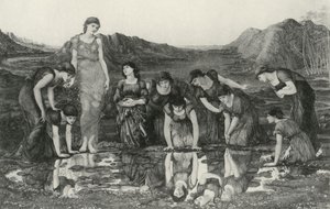 Zrcadlo Venuše od Edward Coley (after) Burne Jones