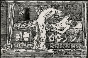 Psychické špehování od Edward Coley (after) Burne Jones