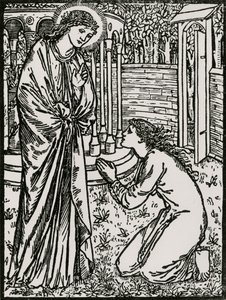 Psyché a Juno od Edward Coley (after) Burne Jones
