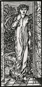 Psychika v zahradě od Edward Coley (after) Burne Jones