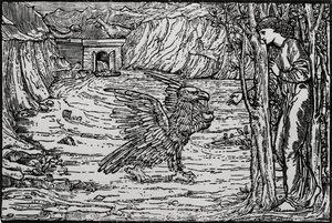 Černá voda od Edward Coley (after) Burne Jones