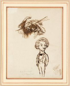 Algernon Charles Swinburnen karikatyyri od Edward Coley Burne Jones