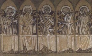 Návrh památníku pro Christinu Rossetti (křída na papíře) od Edward Coley Burne Jones
