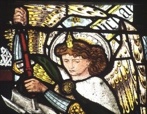 Svatý Michael od Edward Coley Burne Jones