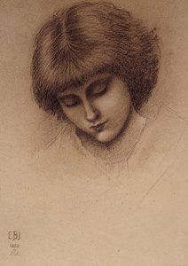 Studie pro "King Cophetua and the Beggar Maid", od Edward Burne Jones