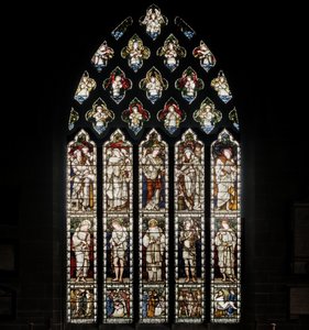 Birmingham, St Martin In The Bull Ring, Morris & Co., Edward Burne-Jones, Celkové okno, 1876 od Edward Burne Jones