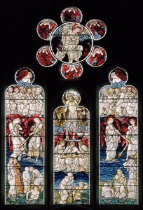 Easthampstead, St Michael & St Mary Magdalen, Morris & Co., Edward Burne-Jones, Poslední soud, St Michael,1876 od Edward Burne Jones
