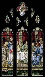 Feast In The House Of Simon, 1885 (vitráže) od Edward Burne Jones
