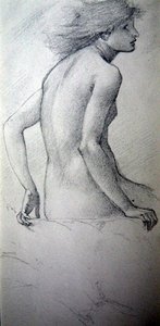 Hill Fairy (viz 452518 verso) od Edward Burne Jones