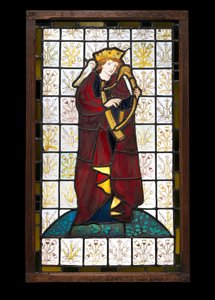 Král David básník, 1863 (vitráže) od Edward Burne Jones