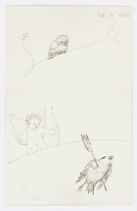 Dopis umělcově vnučce Angele Thirkell (tužka na papíře) od Edward Burne Jones