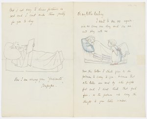 Dopis umělcově vnučce Angele Thirkell (tužka na papíře) od Edward Burne Jones