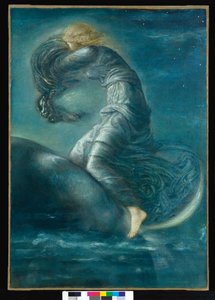 Luna, kolem 1872-75 od Edward Burne Jones