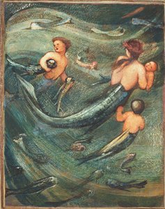 Mořské panny v hlubinách, 1882 od Edward Burne Jones