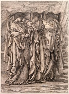 Studie pro "The Challenge in the Wilderness", c.1875 od Edward Burne Jones