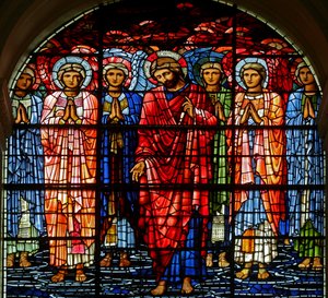 Nanebevstoupení, 1885-1897 (vitráže) od Edward Burne Jones