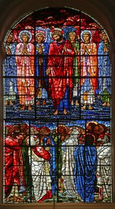 Nanebevstoupení, 1885-1897 (vitráže) od Edward Burne Jones
