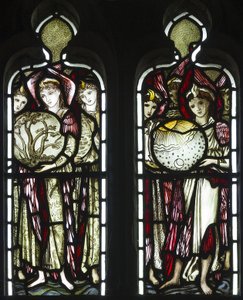 The Days Of Creation, 1874 (vitráže) od Edward Burne Jones