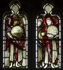 The Days Of Creation, 1874 (vitráže) od Edward Burne Jones
