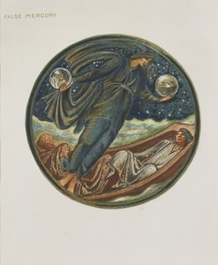 Květinová kniha: XXXVI. Falešný Merkur, 1905 (litho s kvašem na papíře) od Edward Burne Jones