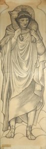 Dobrý pastýř, 1880 (křída na papíře) od Edward Burne Jones