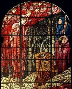 Okno Betléma, detail, The Shepherds, 1888 (vitráže) od Edward Burne Jones