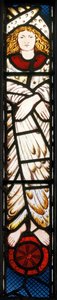 Nový Jeruzalém, Anděl, detail, 1862-3 (vitráže) od Edward Burne Jones