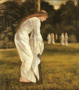 Princezna přivázaná ke stromu od Edward Burne Jones