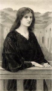 Vespertina Quies, vyryl Emile Boilvin (1845-99) pub. od Arthur Tooth & Sons, 1897 od Edward Coley after Burne Jones