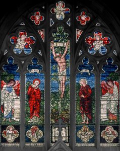 Birmingham, Acocks Green, St Mary The Virgin, East Window, Morris & Co., Edward Burne-Jones, John Henry Dearle (1859-1932), 1895 od Edward Coley and Dearle Burne Jones