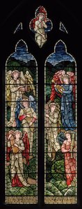 Wilden, All Saints, Morris & Co., Edward Burne-Jones, John Henry Dearle (1859-1932), Angels Of Paradise, Angel Musicians, 1902-1914, Louisa, Alfred, The Baldwins, ministerský předseda, metodista, Worcesters od Edward Coley and Dearle Burne Jones