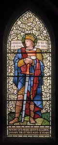 Wilden, All Saints, Morris & Co., Edward Burne-Jones, John Henry Dearle (1859-1932), King Ethelbert, 1902-1914, Louisa, Alfred, The Baldwins, ministerský předseda, metodista, Worcestershire, Arts & Crafts, od Edward Coley and Dearle Burne Jones