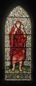 Wilden, All Saints, Morris & Co., Edward Burne-Jones, John Henry Dearle (1859-1932), The Good Shepherd, 1902-1914, Louisa, Alfred, The Baldwins, ministerský předseda, metodista, Worcestershire, Arts & Craft