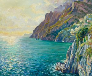 Večerní atmosféra Positana od Edward Cucuel