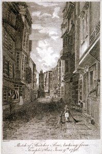Butcher Row, Westminster, Londýn, 1796. od Edward Dayes