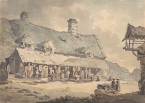 Corwen Marketplace, Severní Wales od Edward Dayes