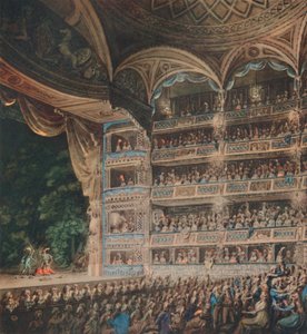 Interiér divadla Drury Lane, 1795, 1948.