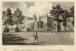 Strawberry Hill, Twickenham, Londýn, sídlo ctihodného Horace Walpolea od Edward Dayes