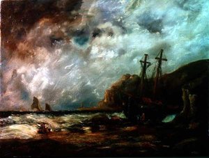 Pobřežní scéna od Edward Duncan