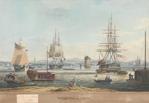 Whampoa v Číně od Edward Duncan