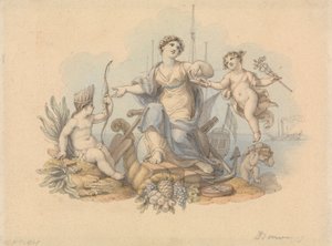 Alegorie mořských obchodů od Edward Francis Burney