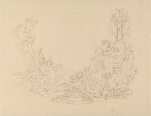 Návrhy ilustrací k Beethovenovým dílům od Edward Francis Burney