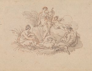 Erato a Pan od Edward Francis Burney