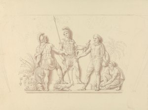 Vkládání zbraní do rukou indiánů od Edward Francis Burney
